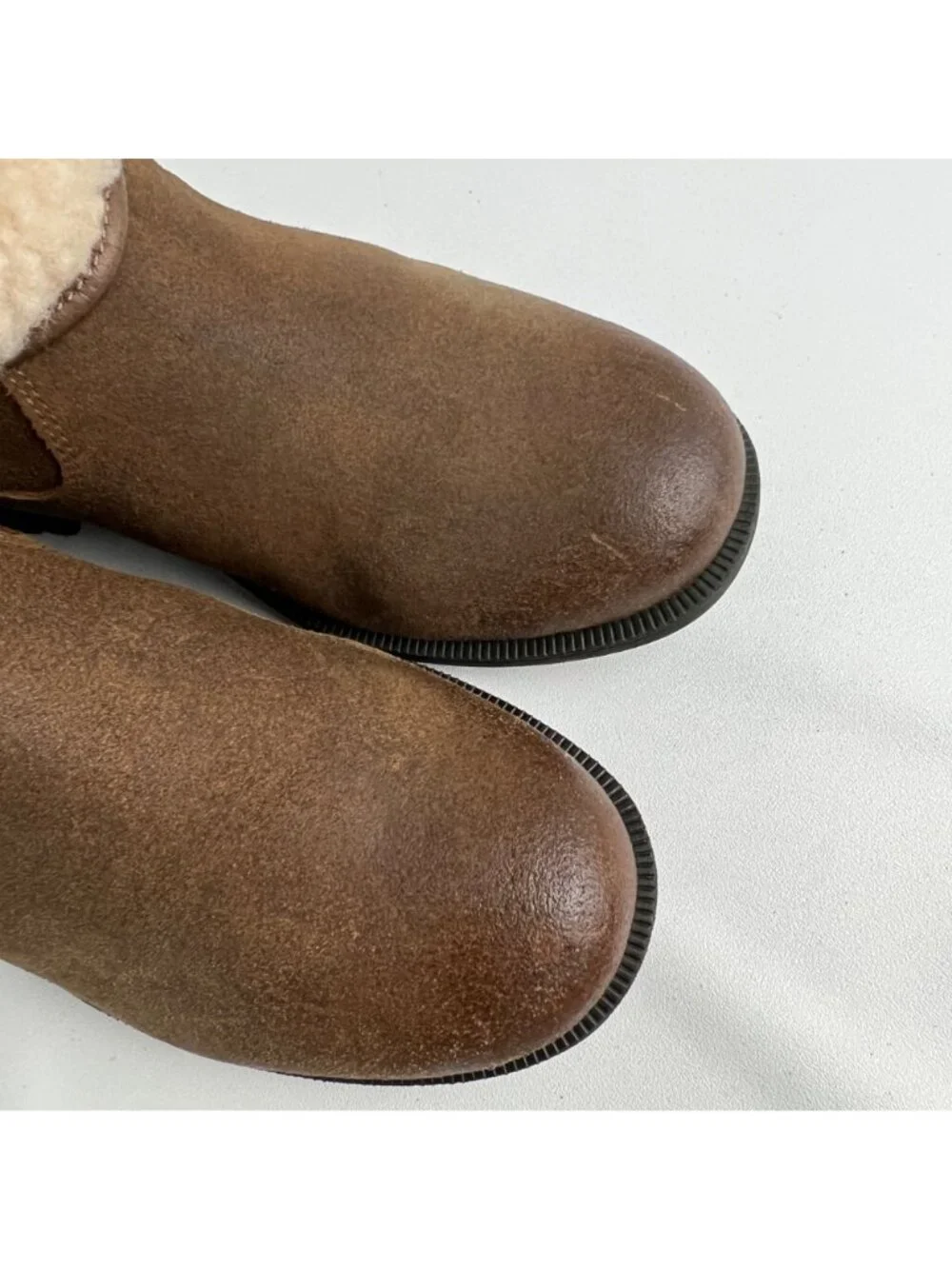 Ugg Womens Blayre III Shearling Boots Brown Waterproof Leather 1095153 size 6.5